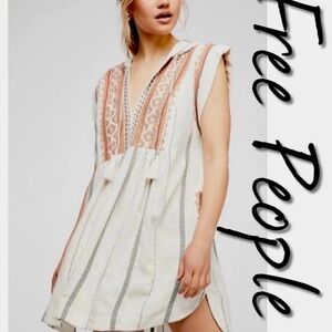 Free People Drift Away Embroidered Tunic NWT S